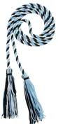 Black, Light Blue &amp;amp; White Intertwined Cord