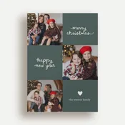 Checkered Collage Holiday Card