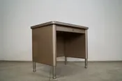 1950's Midcentury Industrial Tanker Desk By Steelcase