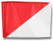 12"x18' 2-Tone rectangle Golf flag