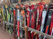 1990s and 2000s Skis for Projects, Set of 4 Pairs