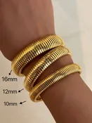 18K Gold Plated Bangle Bracelet Jewlery: 10mm