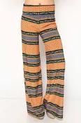 1098VP Printed Palazzo Pants – High Waist Flowy Wide Leg