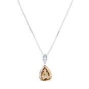 2.47ct Pear Shape Cognac Diamond Pendant