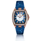 Dark Blue Mother-of-Pearl and White Diamond