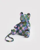 Bear Baggu Green Star Plaid