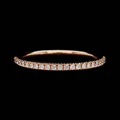 14K Rose Gold Estate Diamond Band