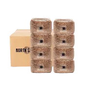 8-Pack Organic Sterilized Grain Spawn Bags
