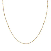 16'' Ball Bead Two Tone Gold 2MM