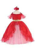 1236 Red Princess Inspired dress