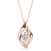 0.33 CT Round Diamond Solitaire Pendant