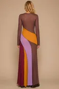 Carried Away Patchwork Maxi Dress - Brown Multi