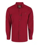 8-Shot Flyweight LS Shirt - Chili Pepper Red