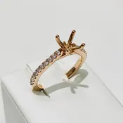 14K “Namaste” Classic Diamond Solitaire Engagement Ring
