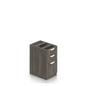 22" Depth Box/Box/File Pedestal with Lock - Artisan Grey Finish