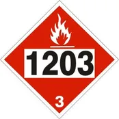 1203 Gasoline Placard (Adhesive Vinyl)