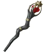 66" Queen Of Hearts Evil Witch Staff