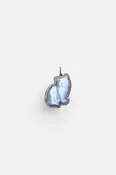 Carved White Jade Persian Cat Pendant with BAG