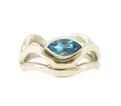marquise wavy band ring | Rings | Margaret Ellis Jewelry