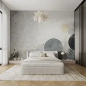 Wall mural Abstract circles in muted tones