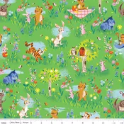 100 AKER WOODS: Main-Green (1/4 Yard)