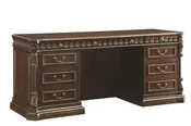 2258 71" Traditional Rich Brown Credenza Desk $488.00 - Close Out