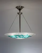 Emerald Coral Dish Pendant Chandelier