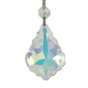 AB (Aurora Borealis) French Cut Crystal Prisms – Opal Finish | Top Crystal Included