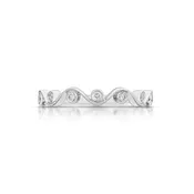 0.12 Carat Diamond Wave Band
