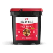60 Serving Freeze Dried Meat Bucket + 20 Servings of Rice