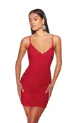 V-Neck Sequin Stunner Dress 4835