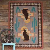 Coyotes Southwestern Area rug