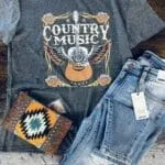 Country Music Graphic Tee | Primitive Olde Crow
