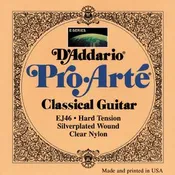 D’Addario EJ46 Hard-Tension Silver Clear Nylon