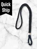 Braided Clergy Cord in Solid Black