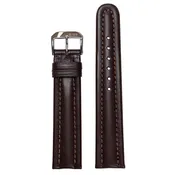 18mm Smart Watch Band | Quick Release | Calf Leather | Mocha | Match Stitch