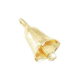00077 - Bell Charm with Diamond or Ruby Clapper
