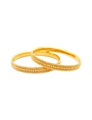 22K Svarnika Glow Gold Bangles -  Set of 2