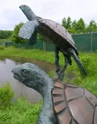 Bronze Fountain – Two Sea Turtles