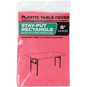 30 In. x 96 In. Red Stay-Put Fitted Table Cover