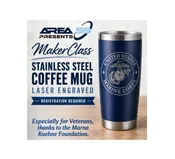 Veterans Only Laser Engraved Coffee Mug MakerClass — Area 59