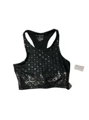 Athletic Bra By Glyder In Black & Silver, Size:M