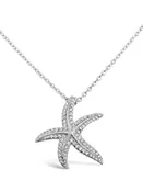 Dancing Sparkling Starfish Necklace