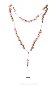 53 BEAD SMALL SILK FLOWER FILLED ROSARY | 1-Piece per Pack