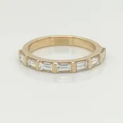 14K Baguette Diamond Band