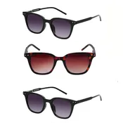 3 Pair of “The Modish” Women’s Fashion Reading Sunglasses – Full Lens, No Bifocal, UV Protection, Stylish & Comfortable