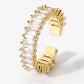 18K Gold Plated Bling Ring