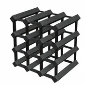 12-Bottle Timber Wine Rack | 3×3 Configuration