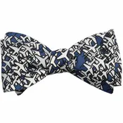 Airplane Self-Tie Bow Tie