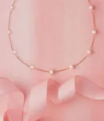 12665 Gold Pearl 17 in Necklace